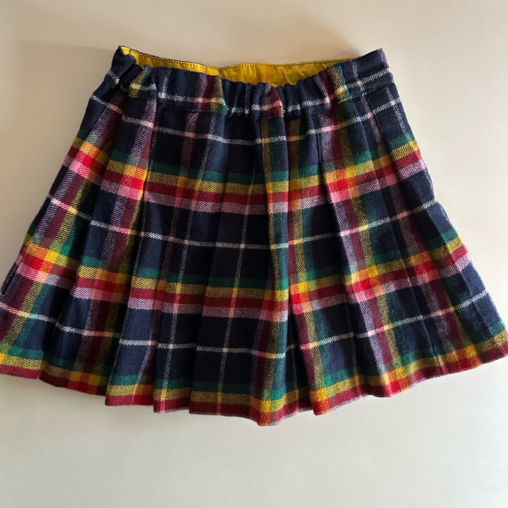 Mini Boden Plaid Multicolor Skirt